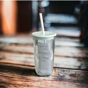 Starbucks Recycled Glass Triangle Mint Green Core Cold Cup Tumbler 2023 NEW